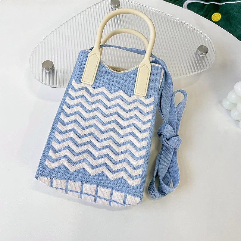 Mini Knit Shoulder Crossbody Bag