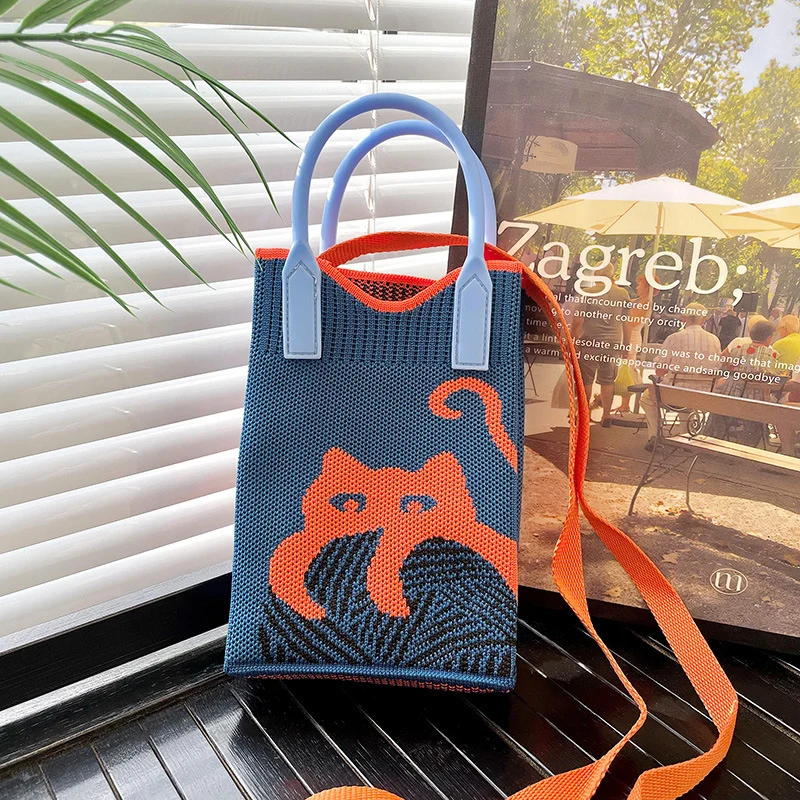 Mini Knit Shoulder Crossbody Bag