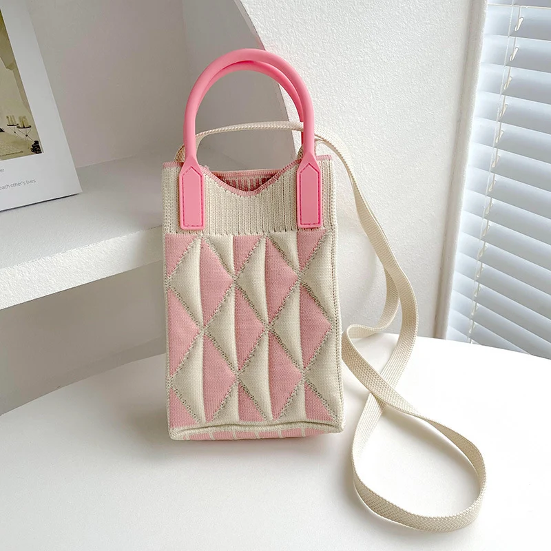 Mini Knit Shoulder Crossbody Bag