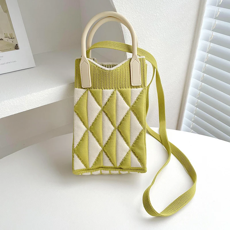 Mini Knit Shoulder Crossbody Bag