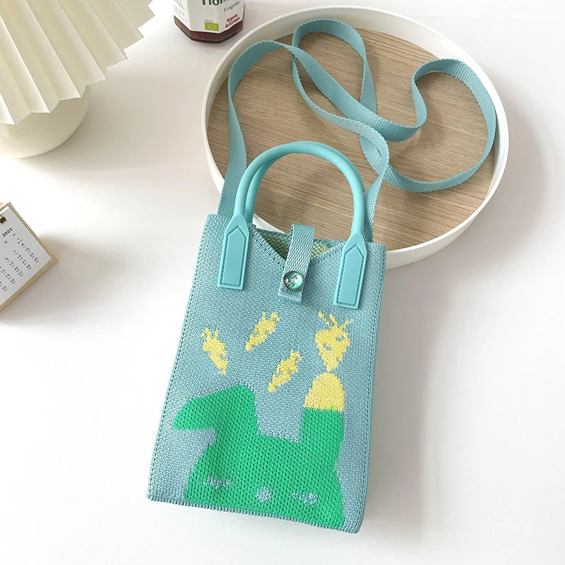 Mini Knit Shoulder Crossbody Bag