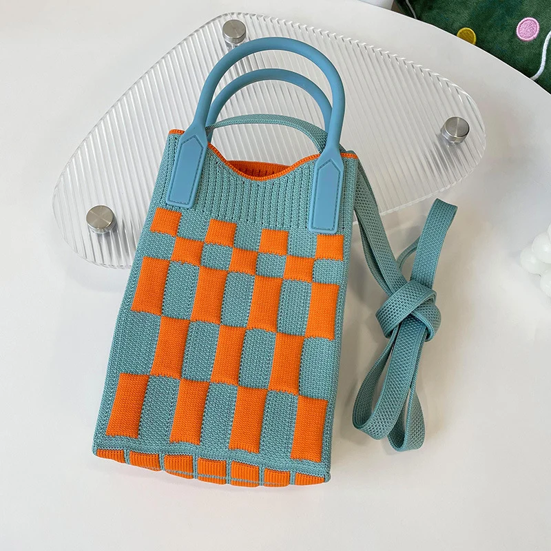 Mini Knit Shoulder Crossbody Bag