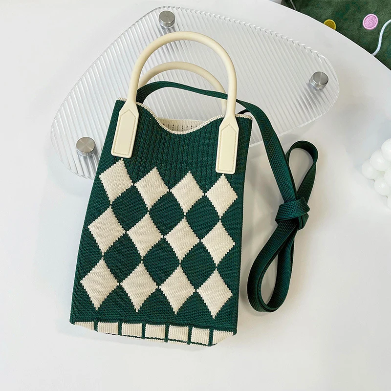 Mini Knit Shoulder Crossbody Bag