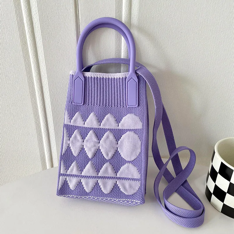Mini Knit Shoulder Crossbody Bag