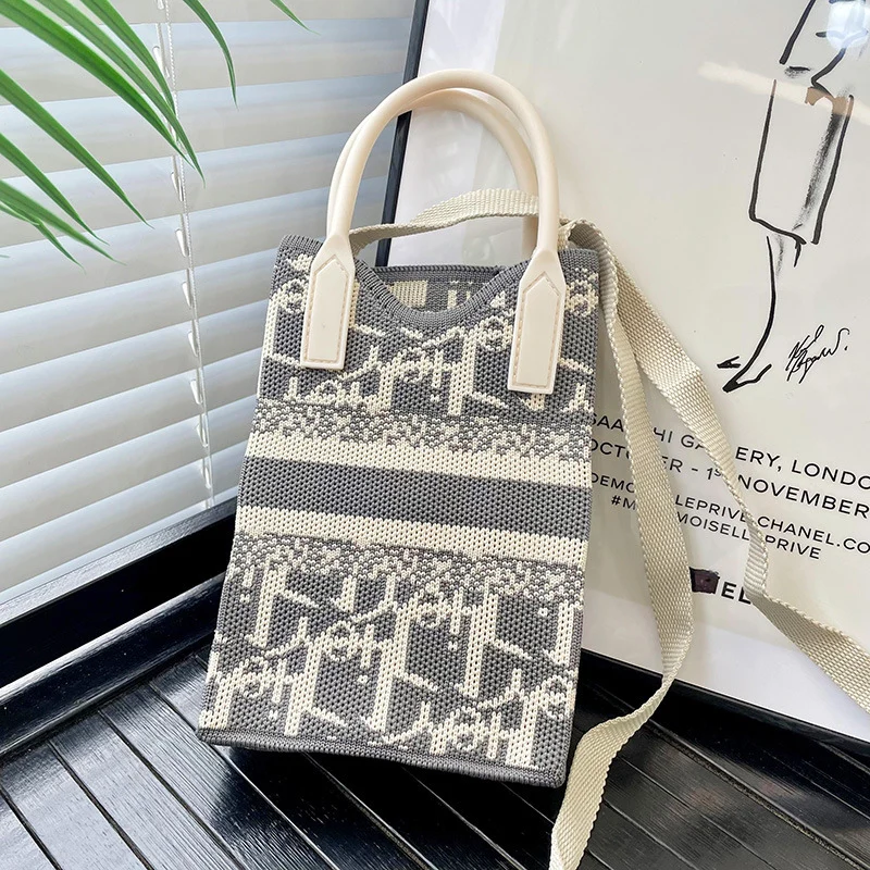 Mini Knit Shoulder Crossbody Bag