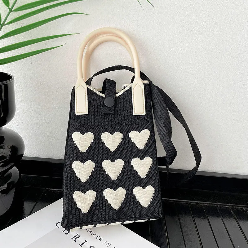 Mini Knit Shoulder Crossbody Bag