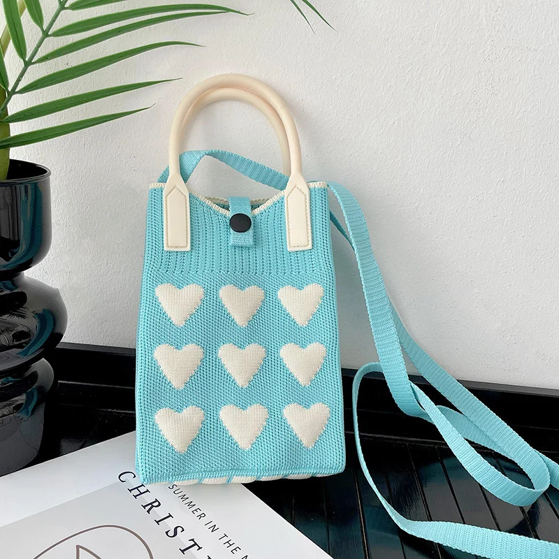 Mini Knit Shoulder Crossbody Bag