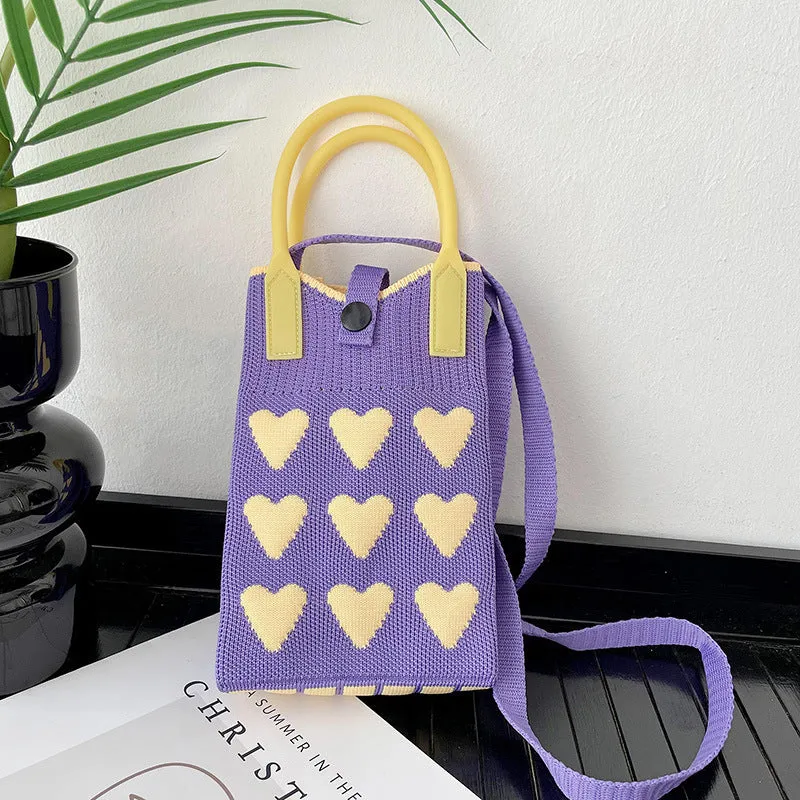 Mini Knit Shoulder Crossbody Bag