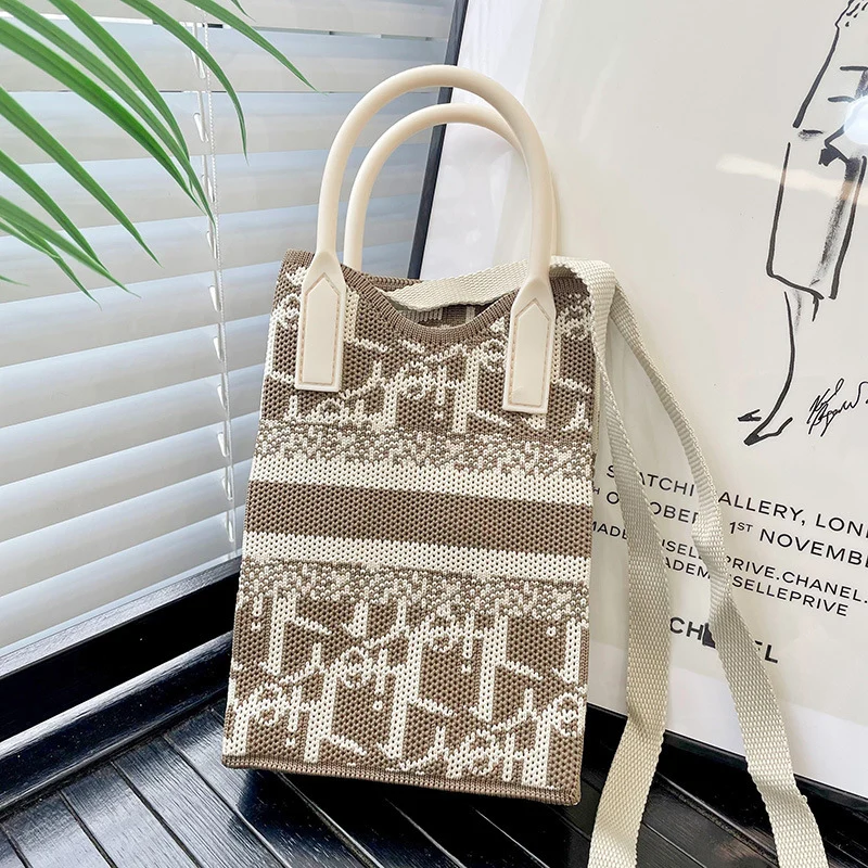 Mini Knit Shoulder Crossbody Bag