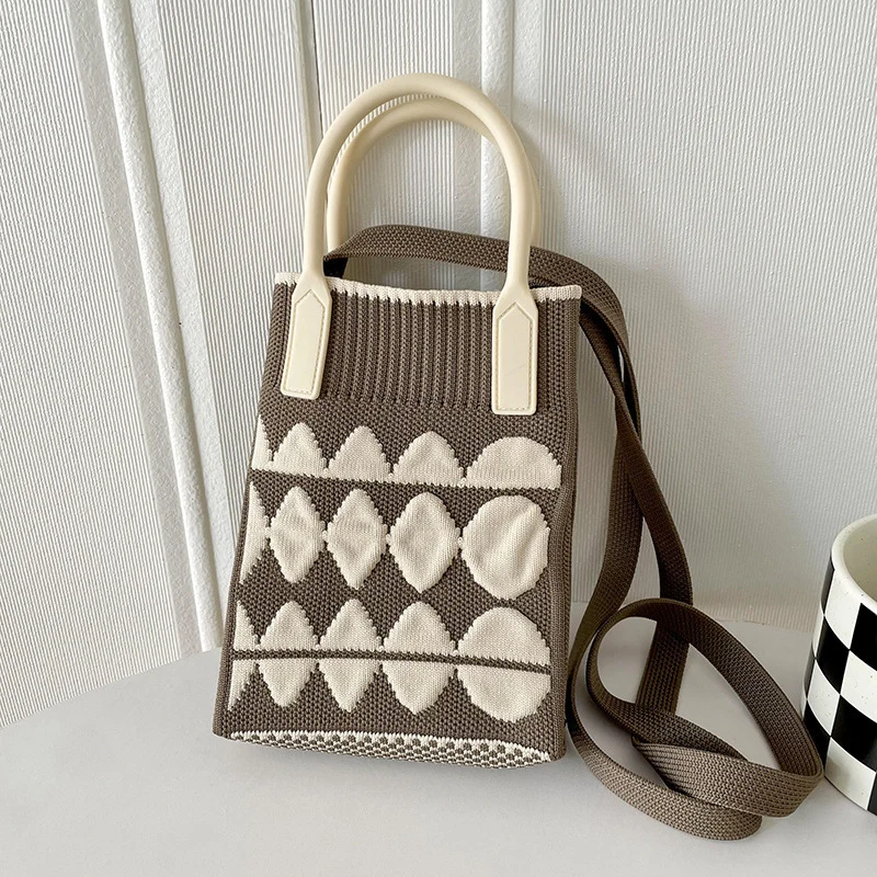 Mini Knit Shoulder Crossbody Bag