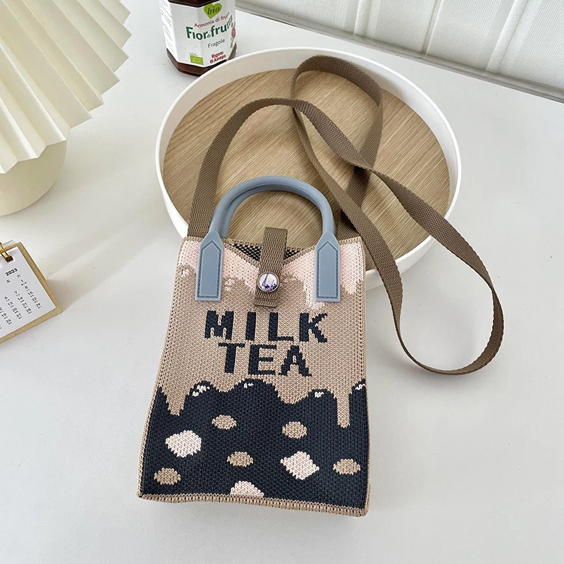 Mini Knit Shoulder Crossbody Bag