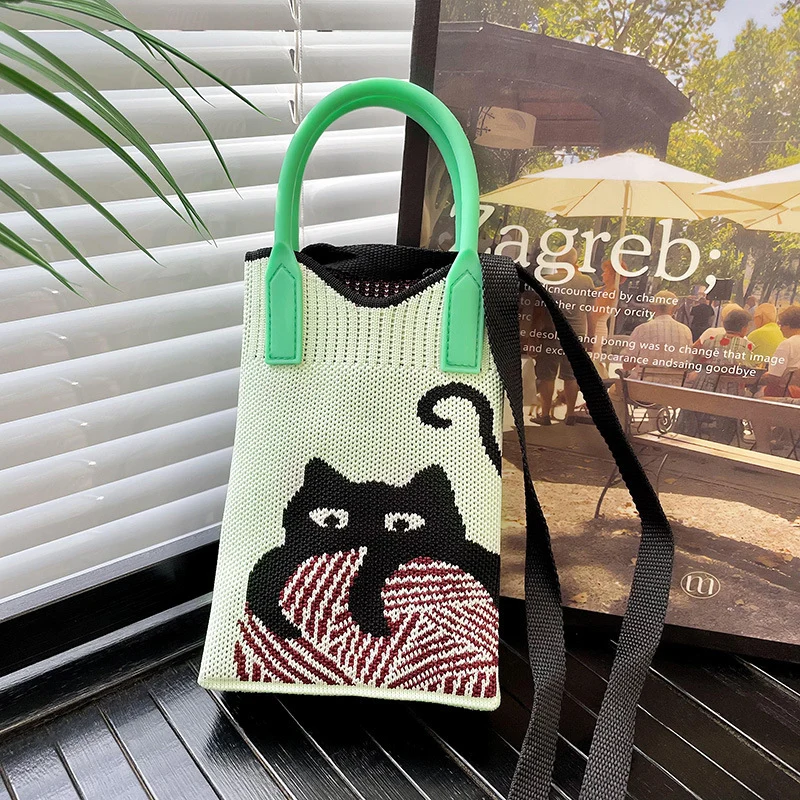 Mini Knit Shoulder Crossbody Bag