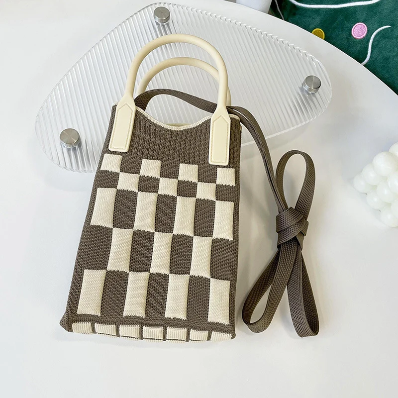 Mini Knit Shoulder Crossbody Bag