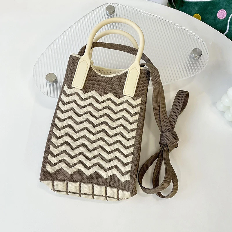 Mini Knit Shoulder Crossbody Bag