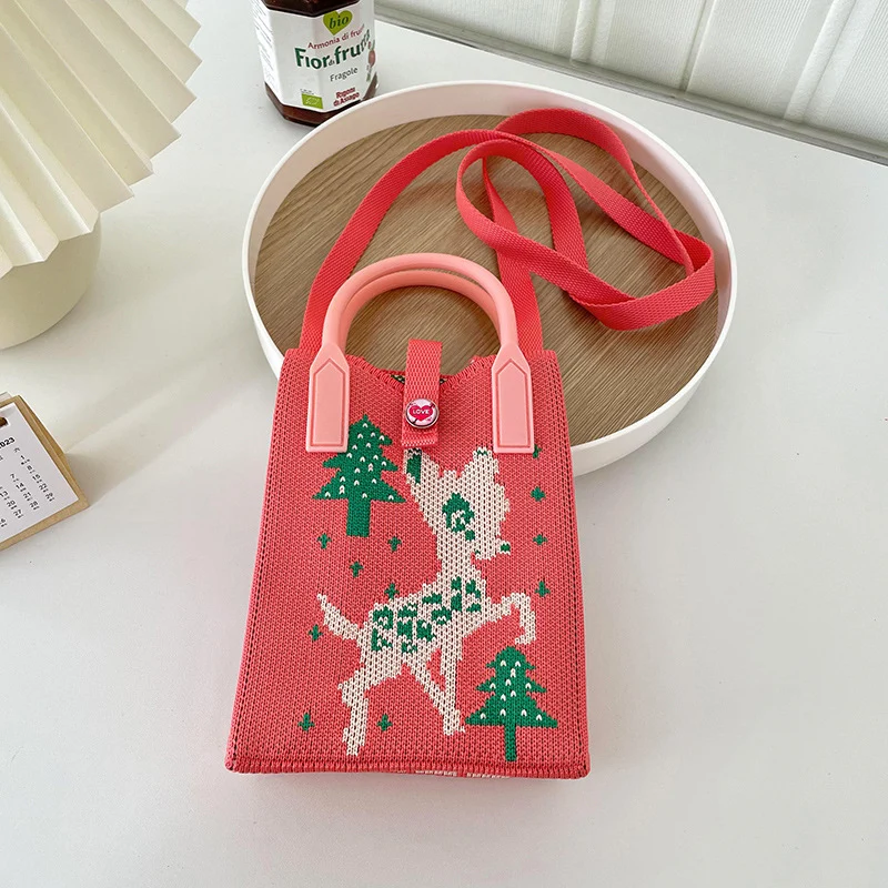 Mini Knit Shoulder Crossbody Bag