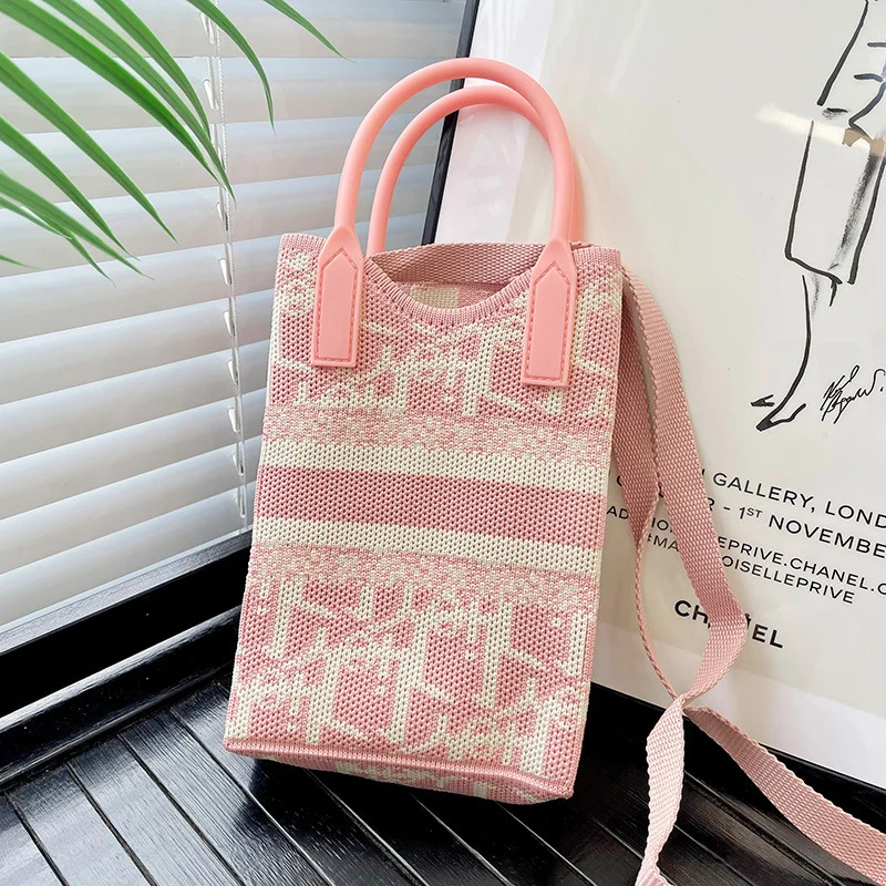 Mini Knit Shoulder Crossbody Bag
