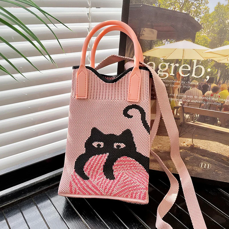 Mini Knit Shoulder Crossbody Bag