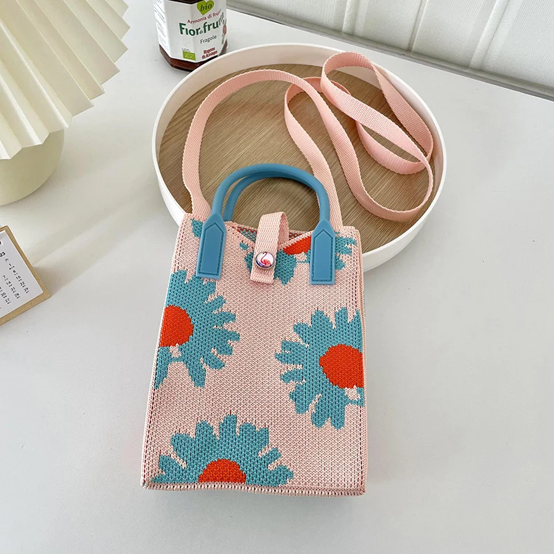 Mini Knit Shoulder Crossbody Bag