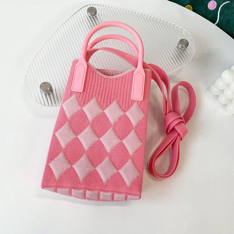 Mini Knit Shoulder Crossbody Bag