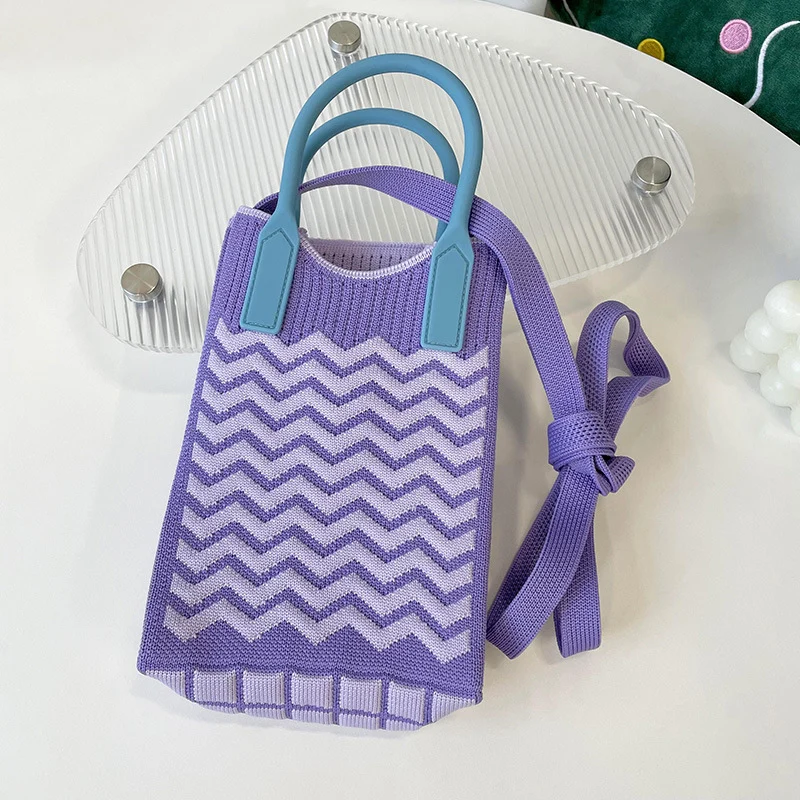 Mini Knit Shoulder Crossbody Bag