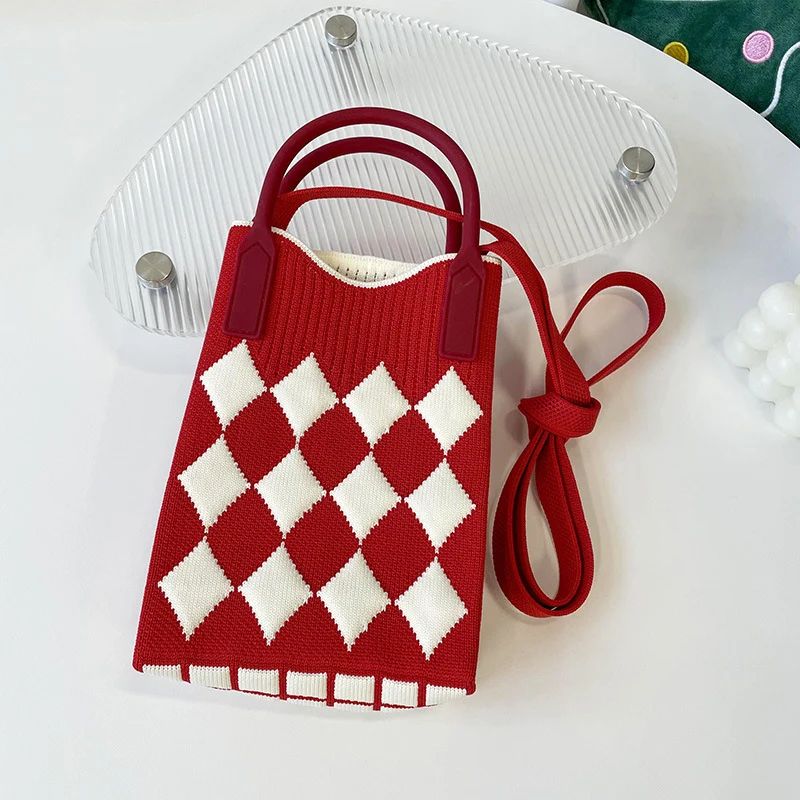 Mini Knit Shoulder Crossbody Bag