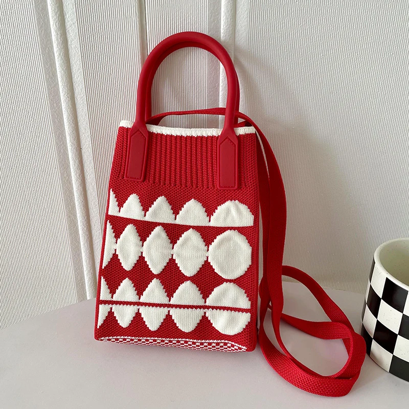Mini Knit Shoulder Crossbody Bag
