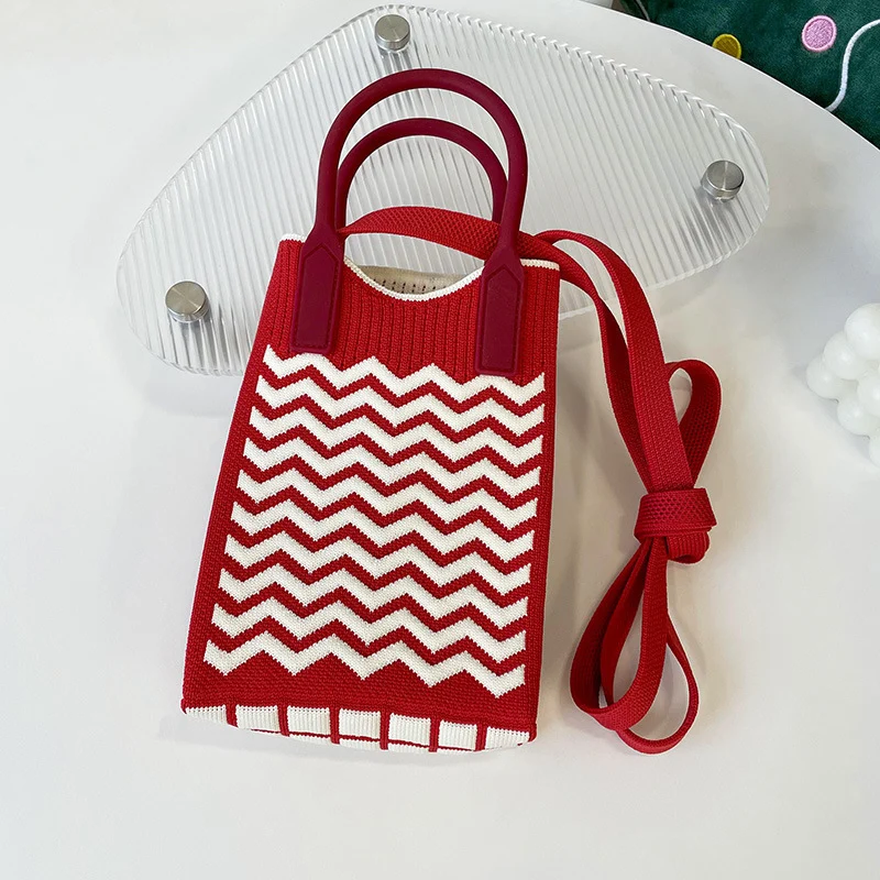 Mini Knit Shoulder Crossbody Bag