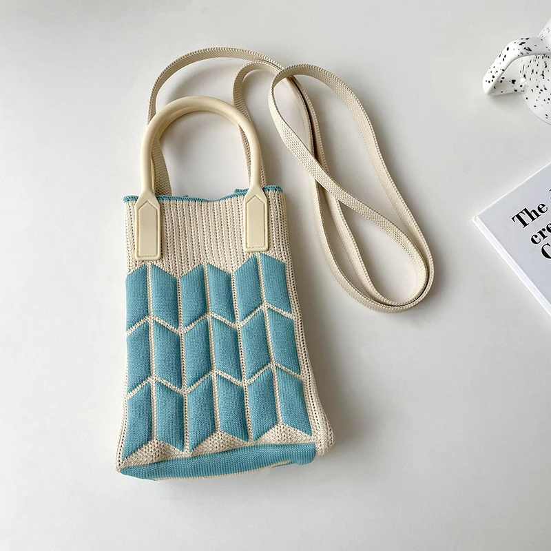 Mini Knit Shoulder Crossbody Bag