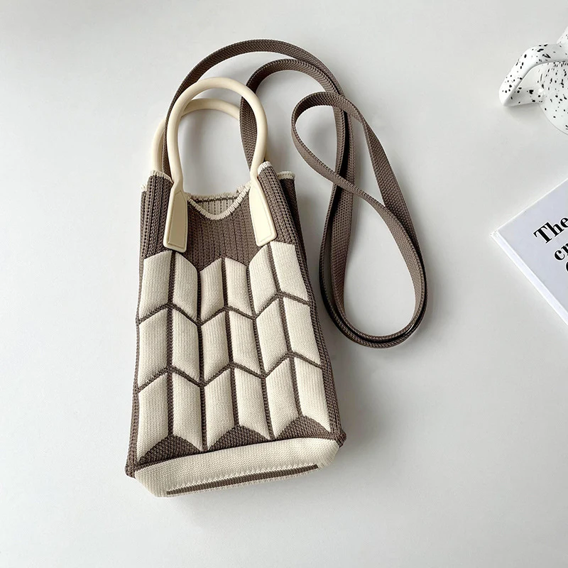 Mini Knit Shoulder Crossbody Bag