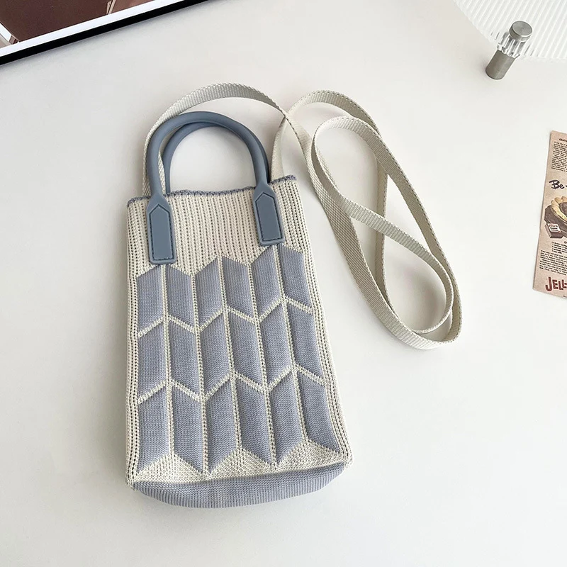 Mini Knit Shoulder Crossbody Bag