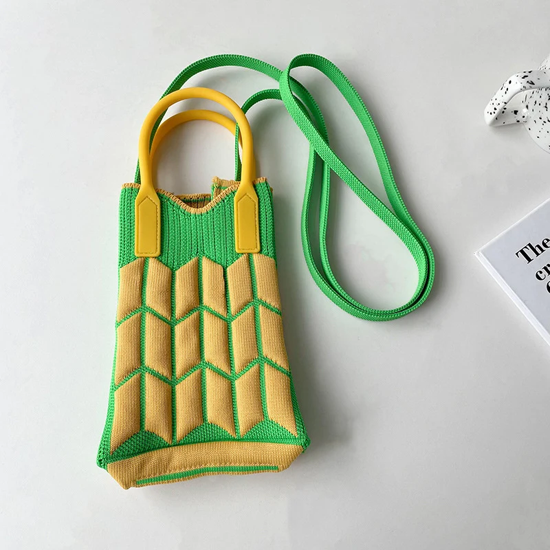 Mini Knit Shoulder Crossbody Bag