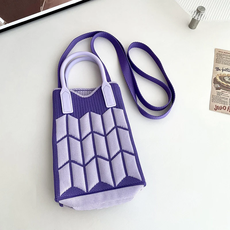 Mini Knit Shoulder Crossbody Bag
