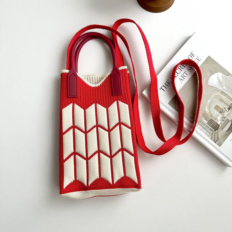 Mini Knit Shoulder Crossbody Bag