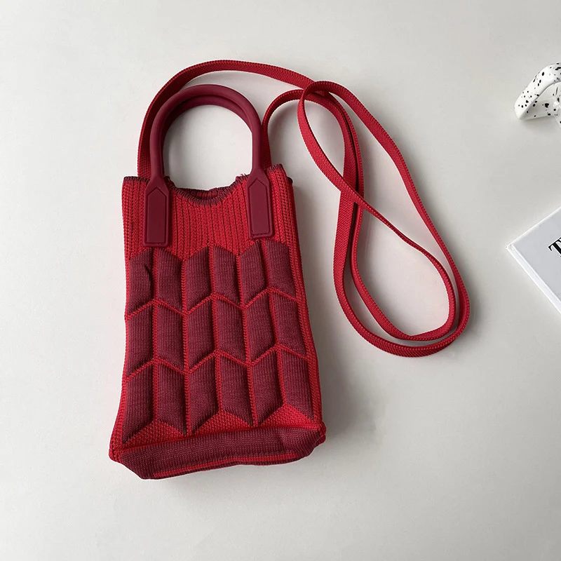 Mini Knit Shoulder Crossbody Bag