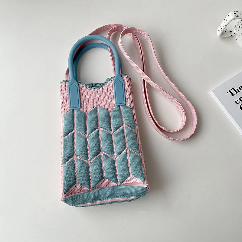 Mini Knit Shoulder Crossbody Bag