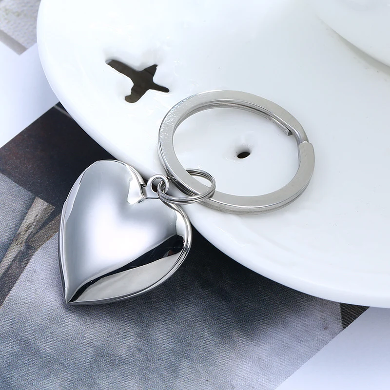 Stainless Steel Locket Keychain