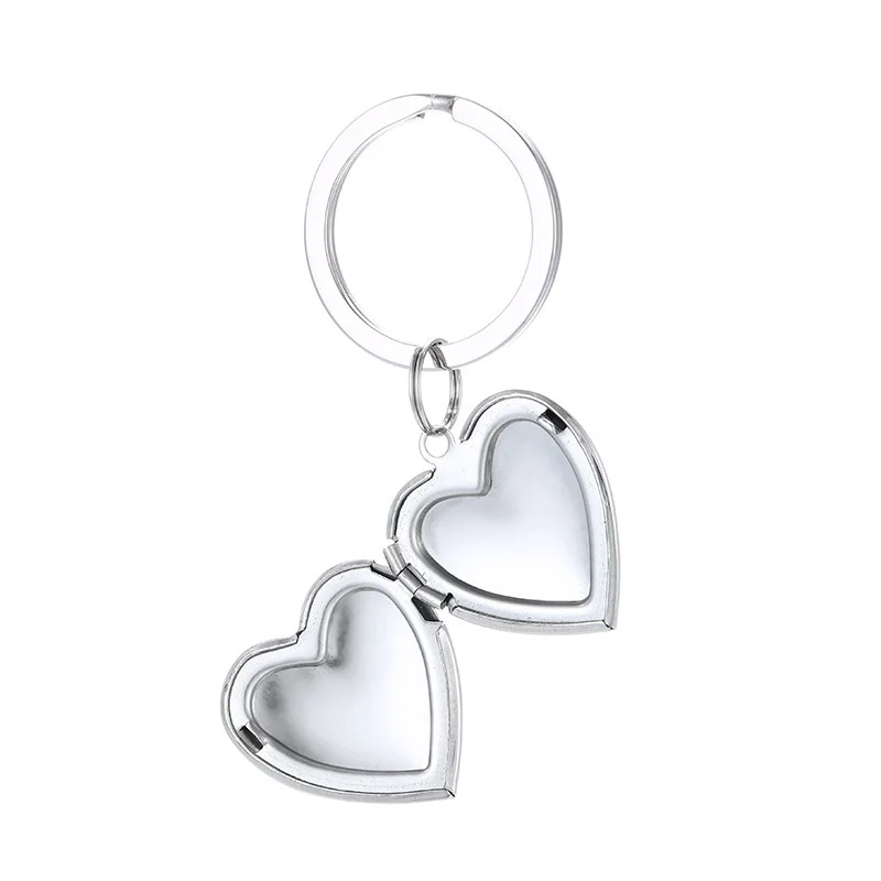 Stainless Steel Locket Keychain