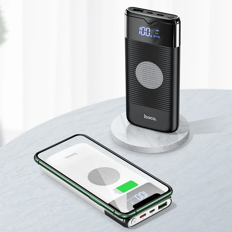 Power Bank 10000mAh Wireless Charger Power Bank PD QC3.0 18W Fast Charging USB Power Bank External Battery