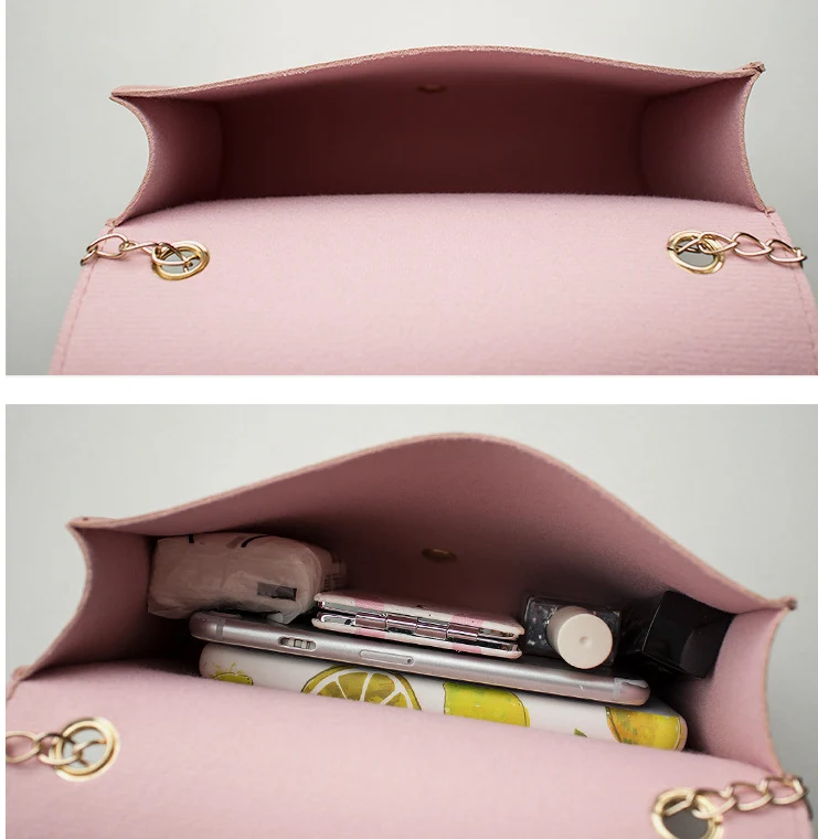 Lip phone bag messenger chain pouch