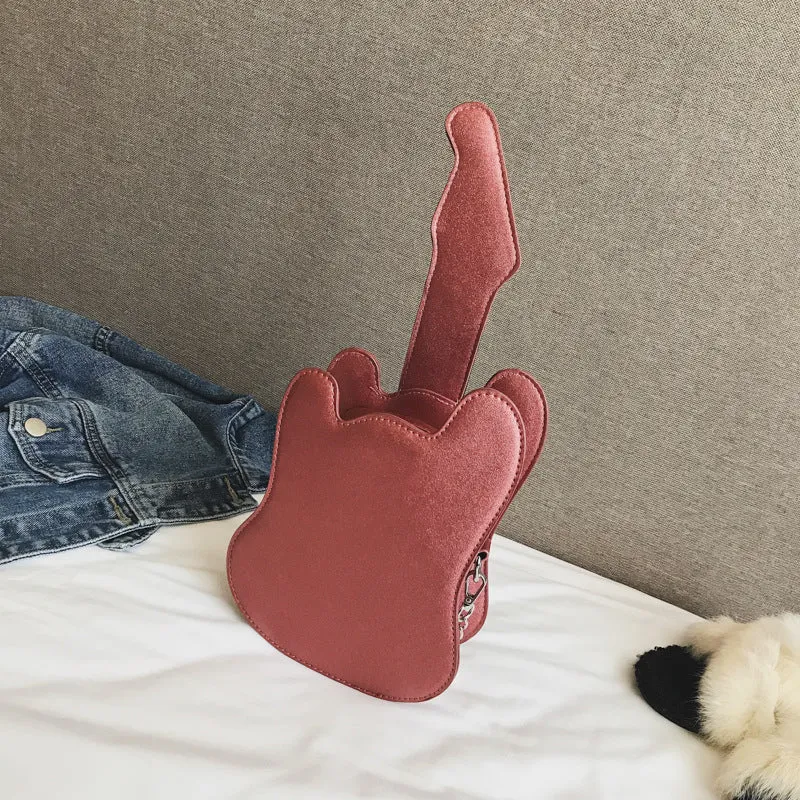 Mini Guitar Shape Shoulder Bag