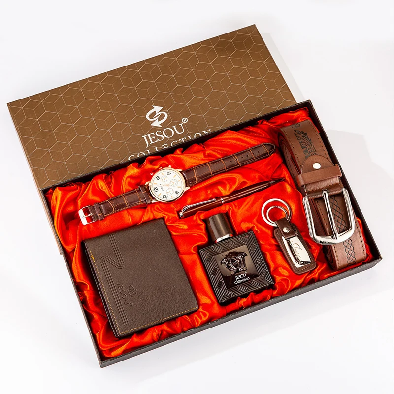 Quartz Watch With Belt Gift Set