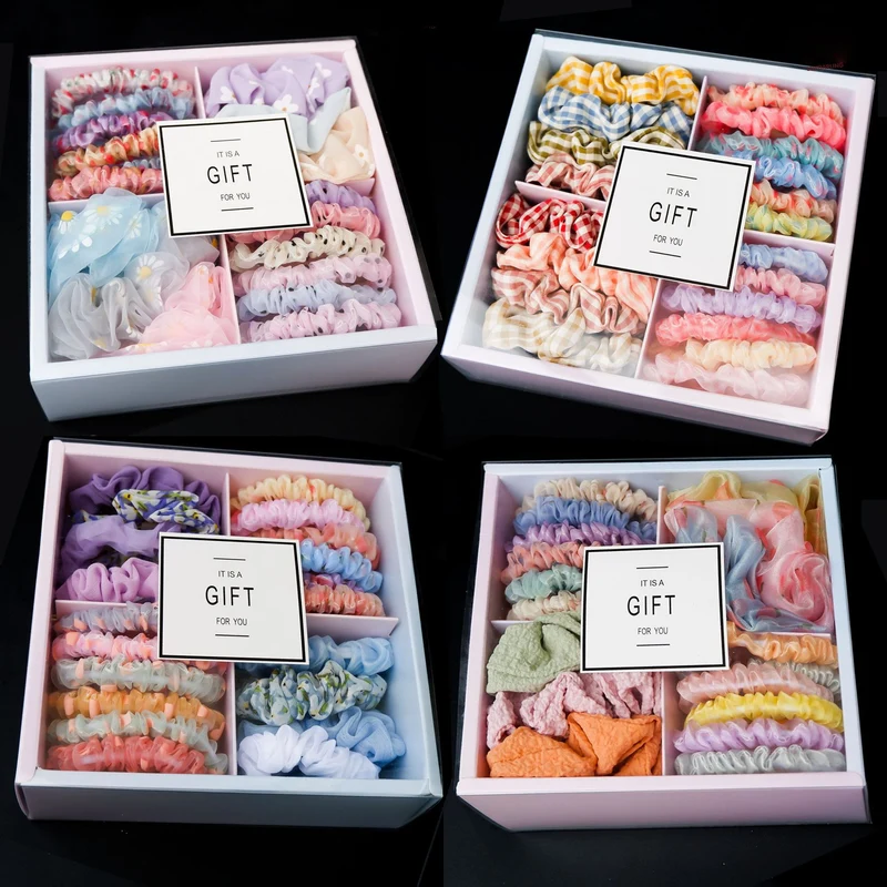 Girls' Scrunchie Hair Tie Gift Box
