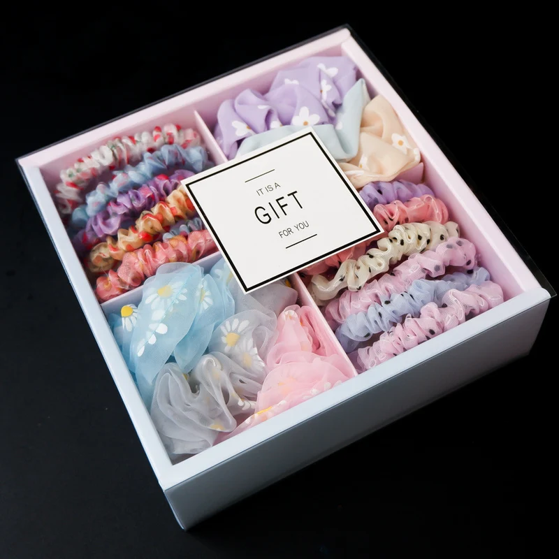 Girls' Scrunchie Hair Tie Gift Box