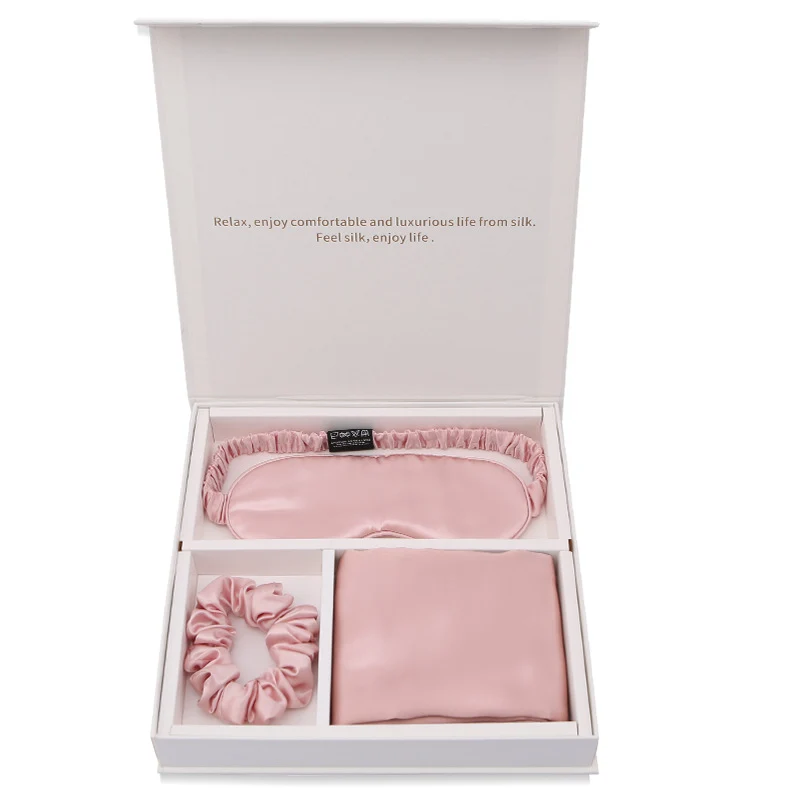 Silk Eye Mask Pillowcase Gift Box