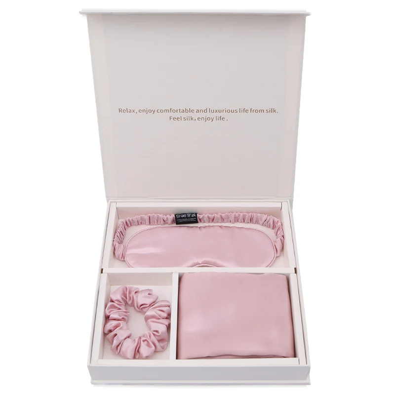 Silk Eye Mask Pillowcase Gift Box