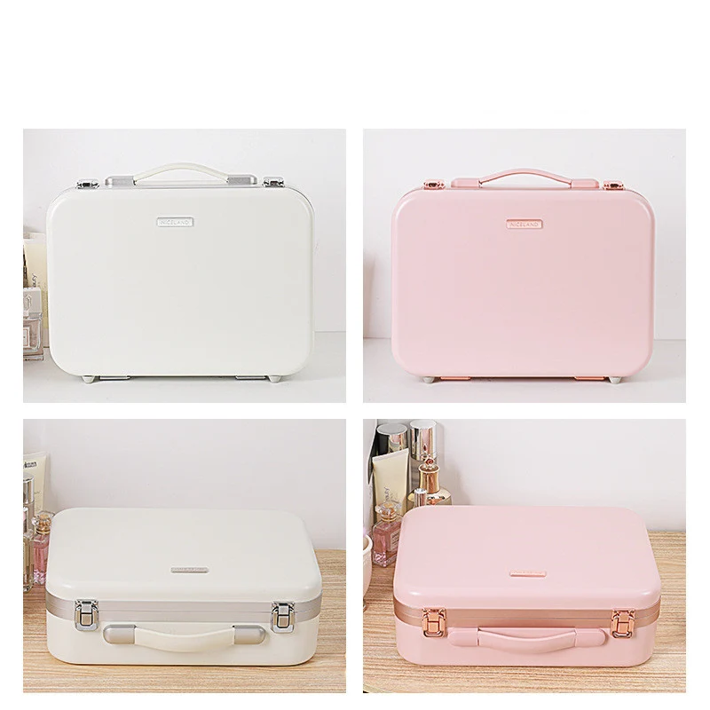 Fashionable Large Capacity Cosmetic Case With Mirror and Light