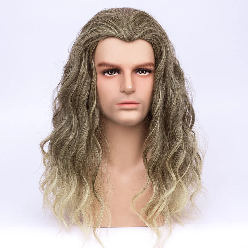 Halloween Cos High Quality Matte Temperature Silk Wig Beard