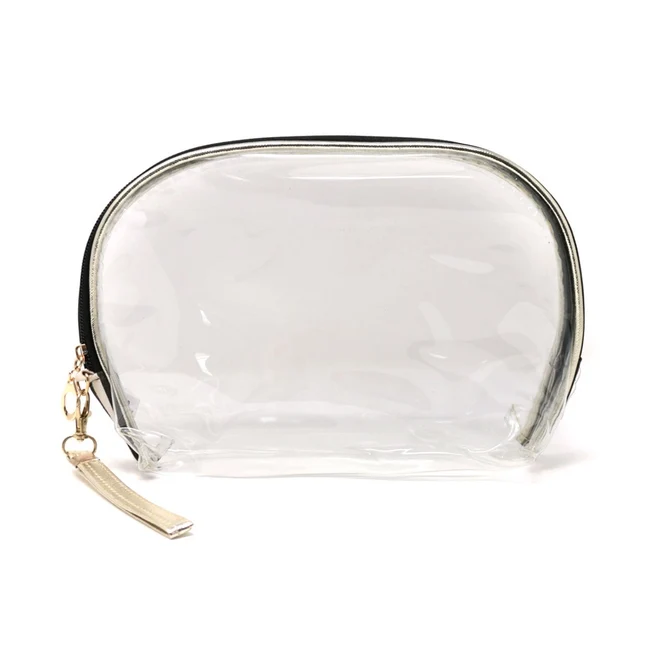 Stripe Lips Cosmetic Bag Set (2 Pcs)