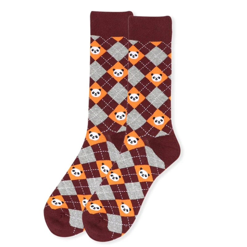 Panda Argyle Socks (Mens)