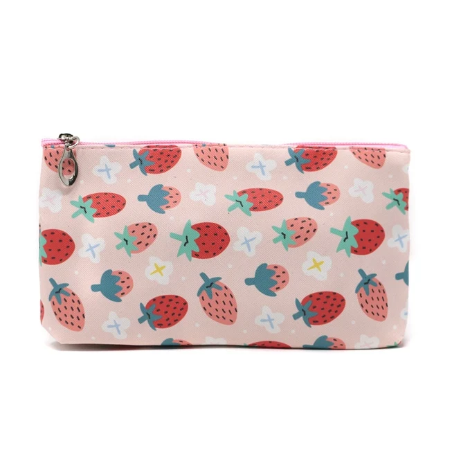 Strawberry Cosmetic Bag Set (2 Pcs)